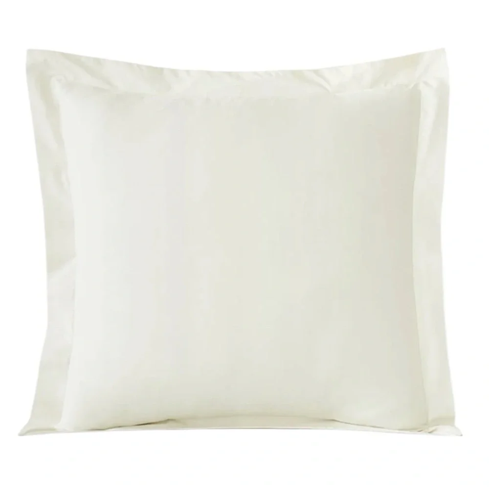 The Company Store Classic Cool Cotton Percale Euro Sham in Snow
